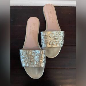 Gold Kate Spade Emmie Slide Sandals